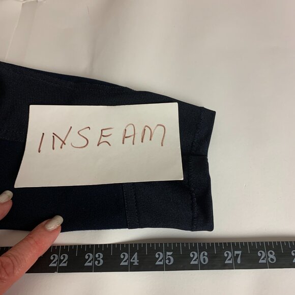 Piper By SmartPak WomensRiding Pants Size 34R Navy/Amber Equestrian Sport - Picture 8 of 14